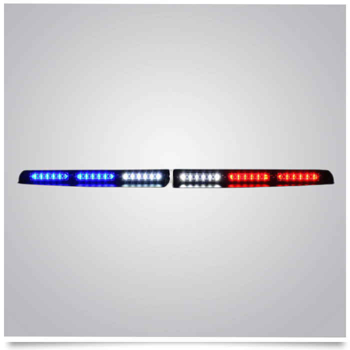 LTD620D Dual color undercover LED visor bar